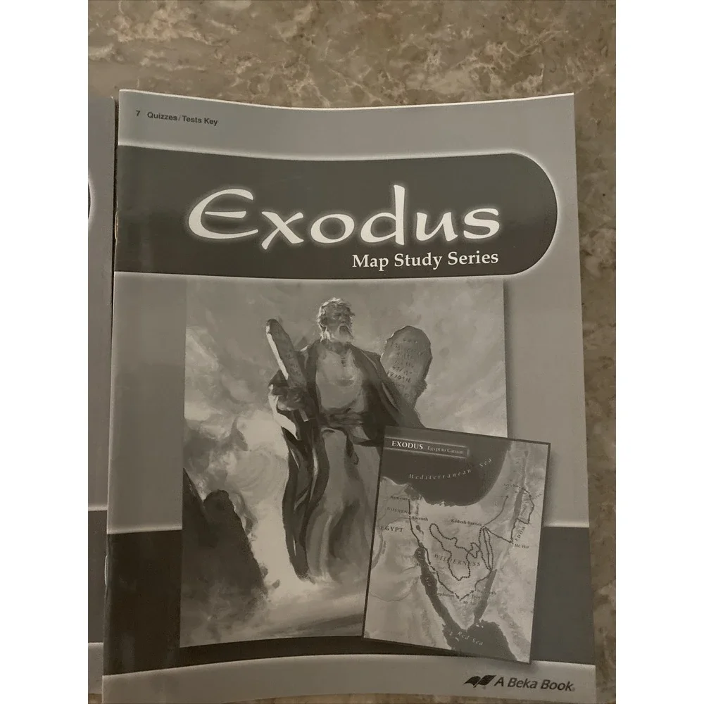ABeka Exodus Map Study Series 7th gr Tests/Quizzes set homeschooling teacher/stu